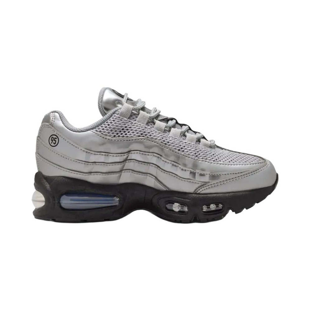 Nike Air Max 95 'Metallic Silver / Black / University Red / Black' Мужские