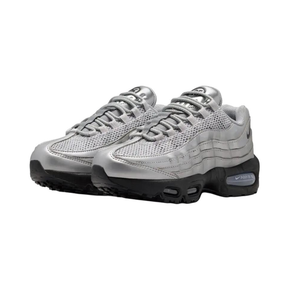 Nike Air Max 95 'Metallic Silver / Black / University Red / Black' Мужские