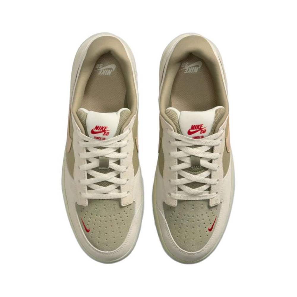 Nike Sb Force 58 'Coconut Milk / Neutral Olive / University Red / Linen' Мужские
