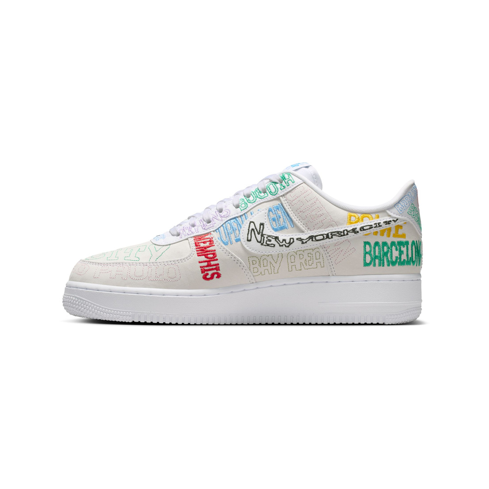 Nike Air Force 1 'White / College Navy / Gym Red / University Red' Мужские