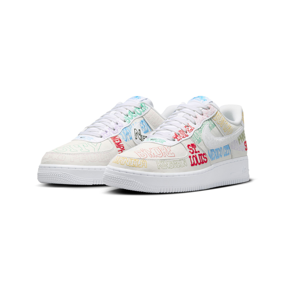 Nike Air Force 1 'White / College Navy / Gym Red / University Red' Мужские