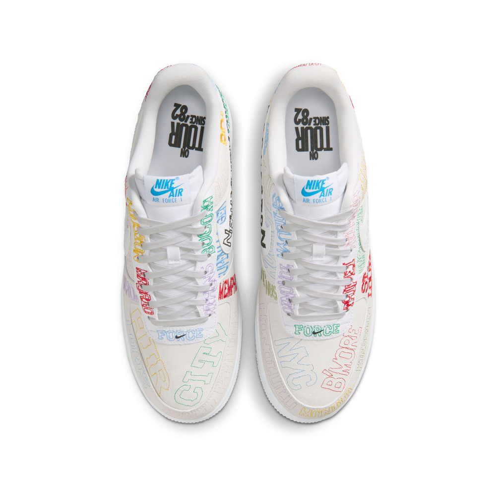 Nike Air Force 1 'White / College Navy / Gym Red / University Red' Мужские