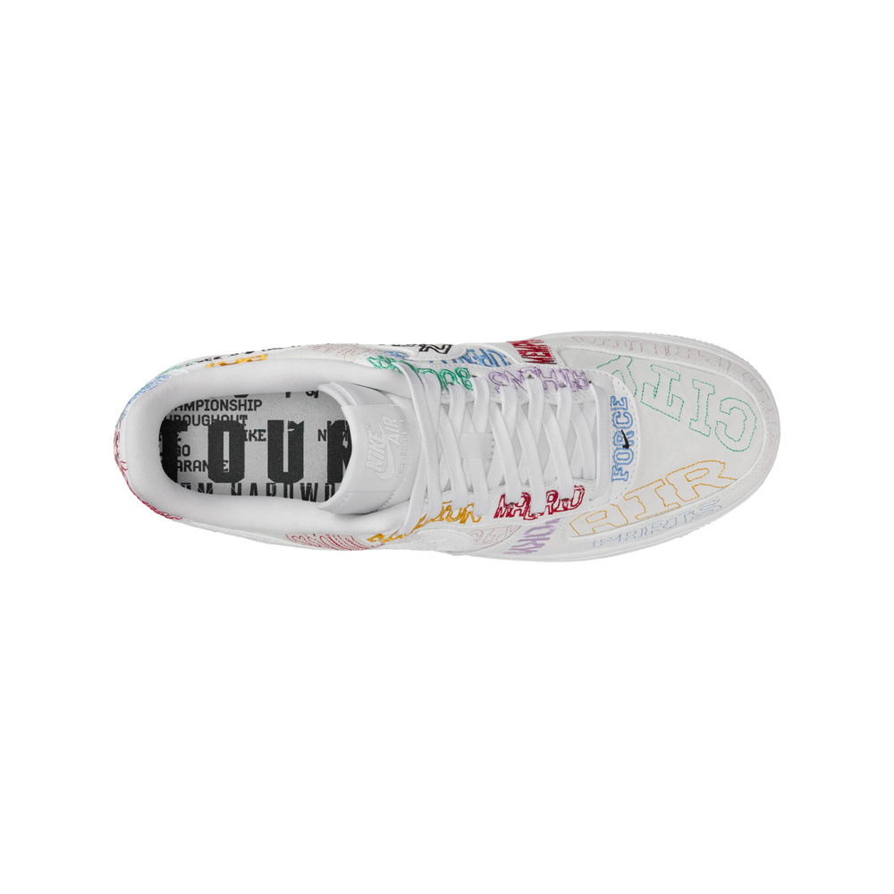 Nike Air Force 1 'White / College Navy / Gym Red / University Red' Мужские