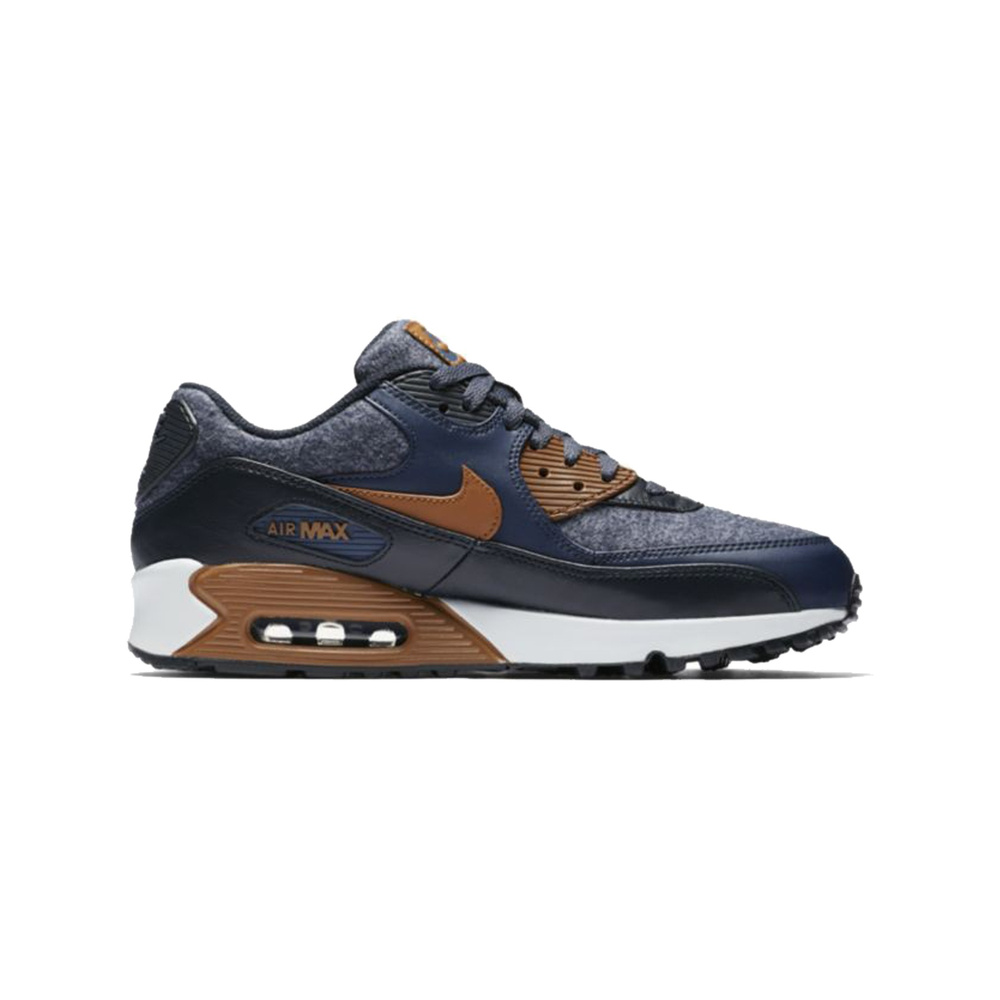 Nike Air Max 90 'Smoke Grey / Light Smoke Grey / Platinum Tint / Racer Blue' Мужские