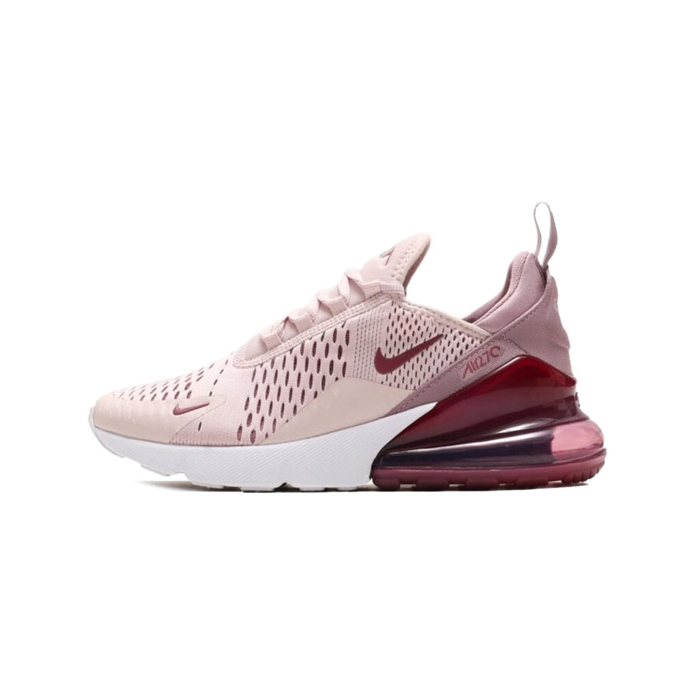 Nike Air Max 270 'Black / Smoke Grey / Sunset Pulse / Metallic Silver' Женские