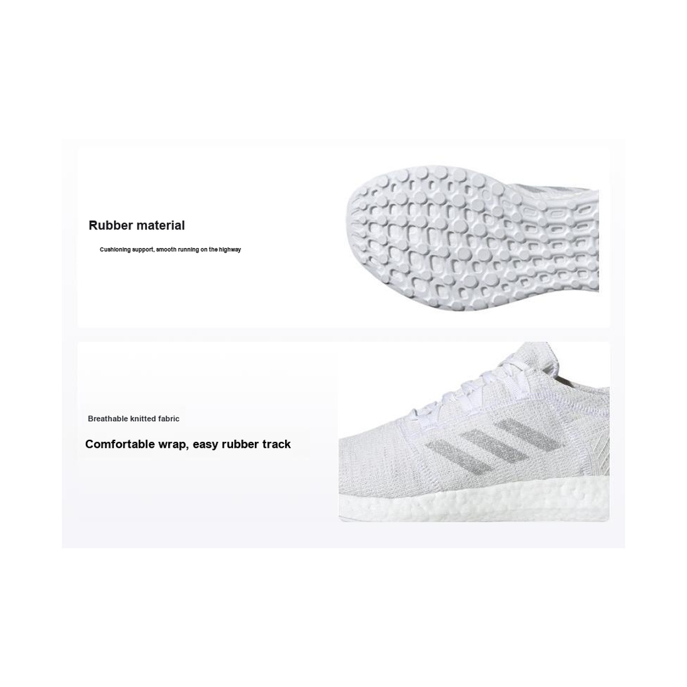 Adidas Pureboost Go 'Cloud White Cloud White Light Solid Grey Crystal White' Мужские