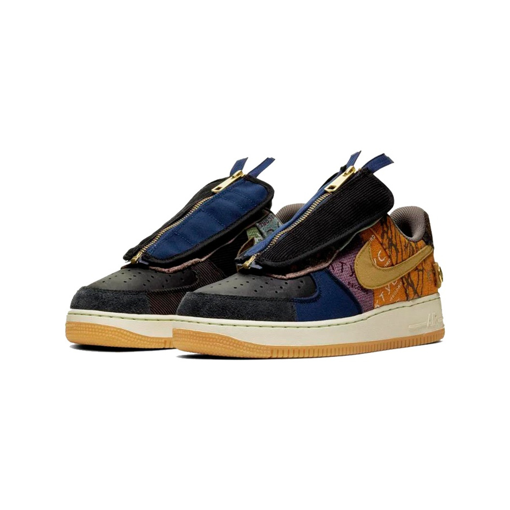 Nike Air Force 1 Travis Scott 'Red Sepia / Dark Pony / Black / Chrome' Мужские