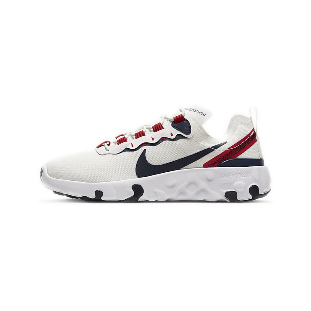 Nike React Element 55 'White / Bright Crimson / Hyper Violet / Obsidian' Женские