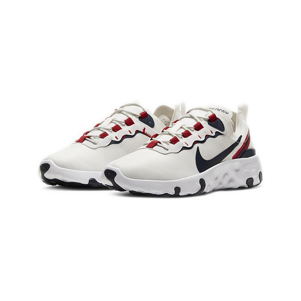 Nike React Element 55 'White / Bright Crimson / Hyper Violet / Obsidian' Женские