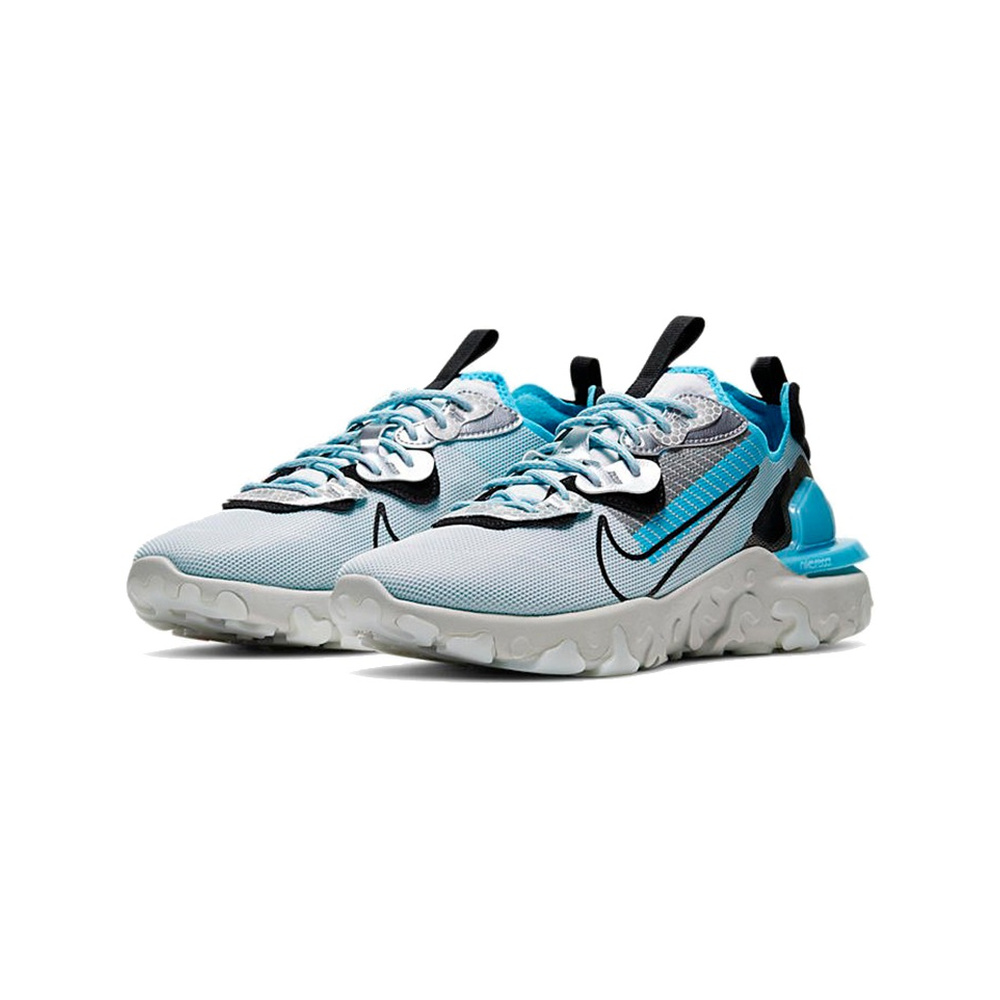 Nike React Vision 'Black / Light Smoke Grey / Metallic Silver / Sail' Мужские