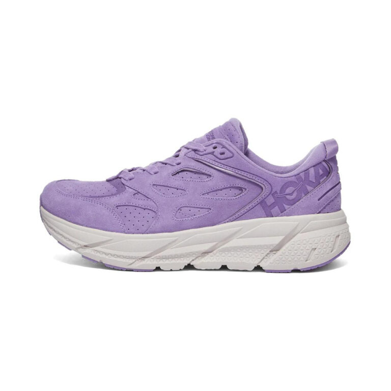 Hoka Clifton L Suede 'Chalk Violet Lilac Ash' Мужские