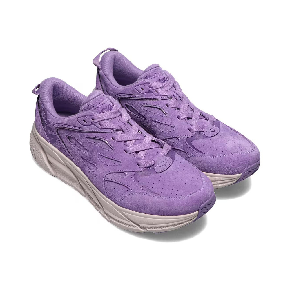 Hoka Clifton L Suede 'Chalk Violet Lilac Ash' Мужские
