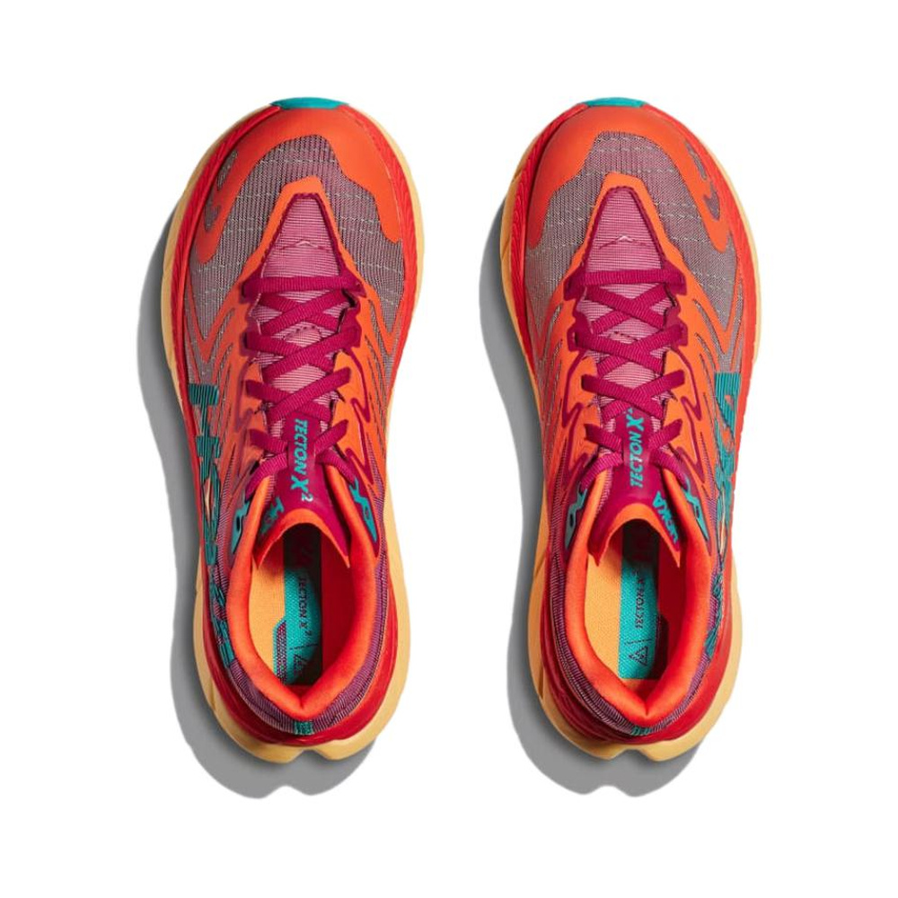 Hoka One Tecton X 'Cherries Jubilee Flame' Женские