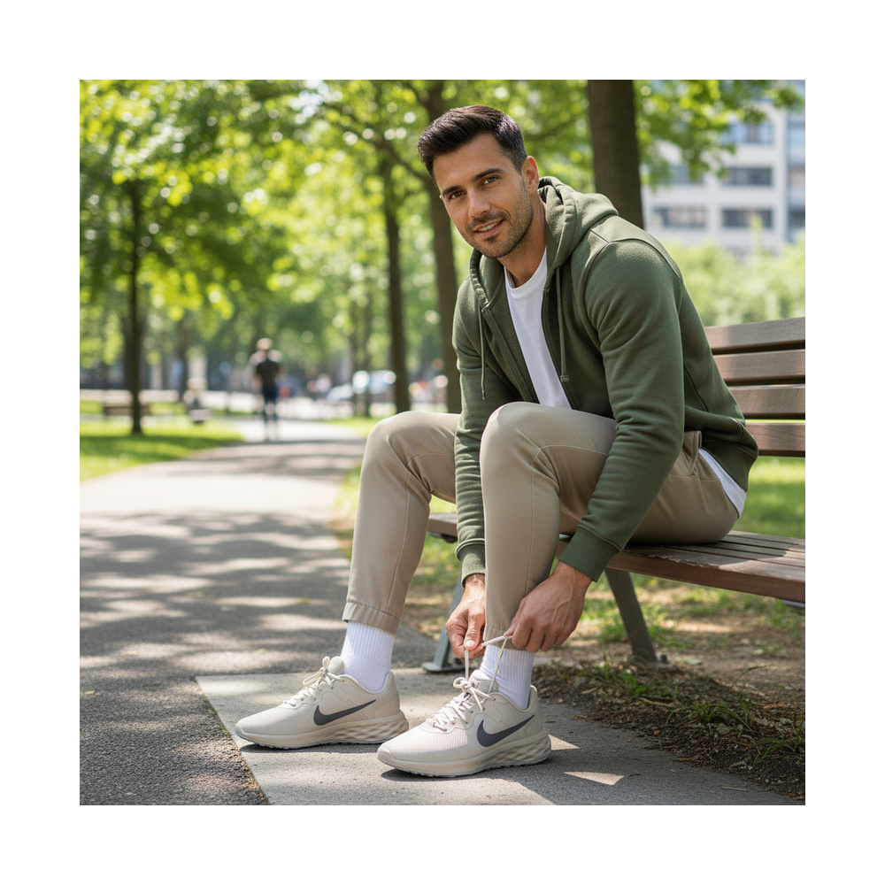 Nike Revolution 6 'White / Platinum Tint / White' Мужские