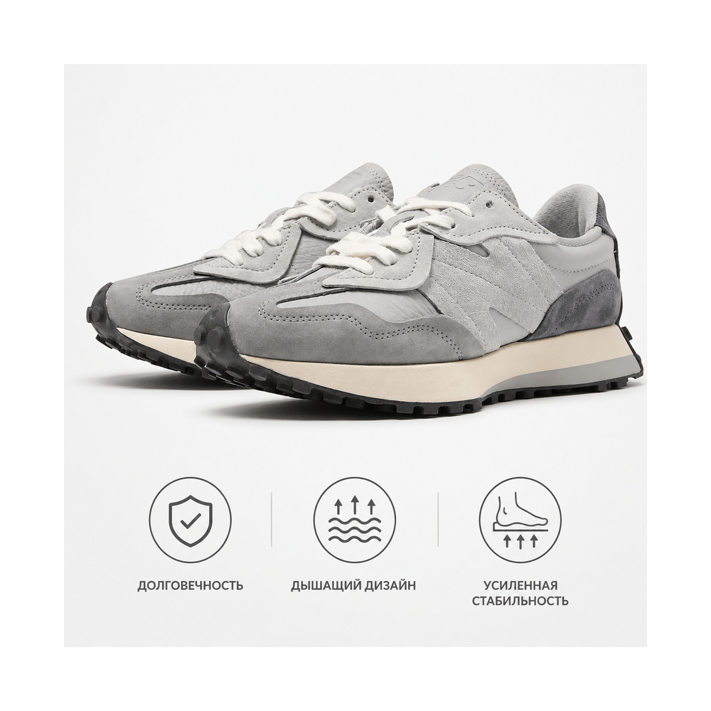 New Balance 327 'Grey Light Blue' Мужские