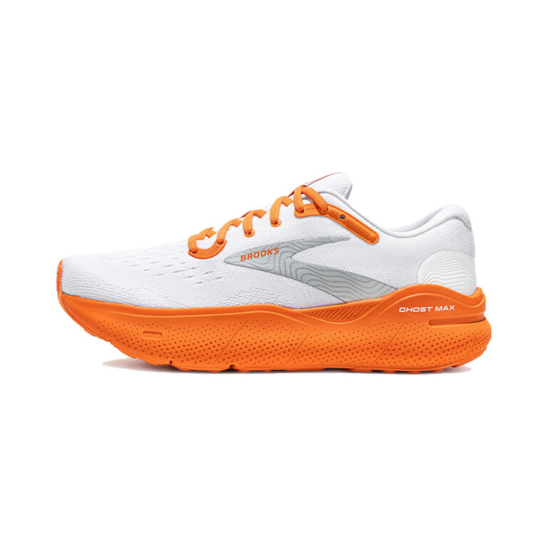 Brooks Ghost 'White / Orange Red' Мужские