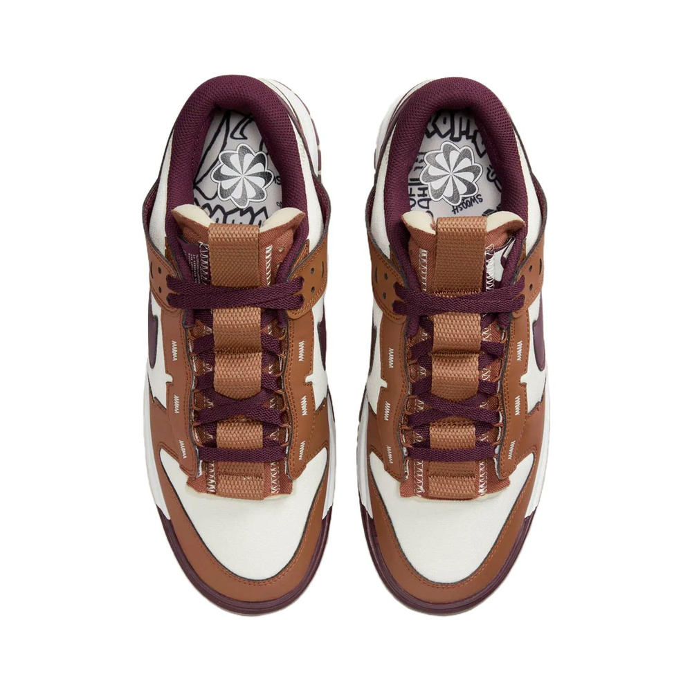 Nike Dunk Low 'Light British Tan / Burgundy Crush' Мужские