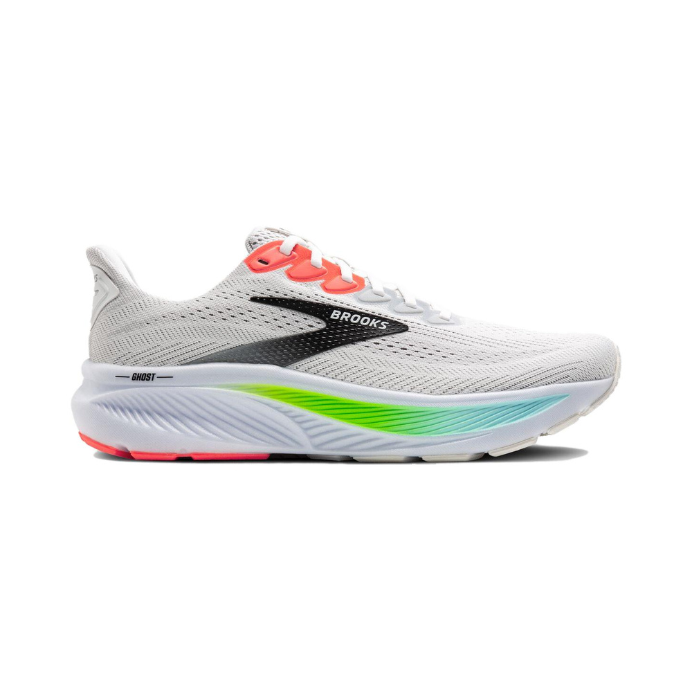 Brooks Ghost 'White / Pink Clay / Gecko' Мужские