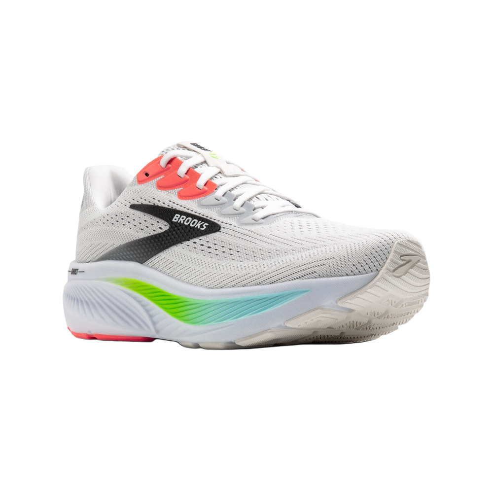 Brooks Ghost 'White / Pink Clay / Gecko' Мужские