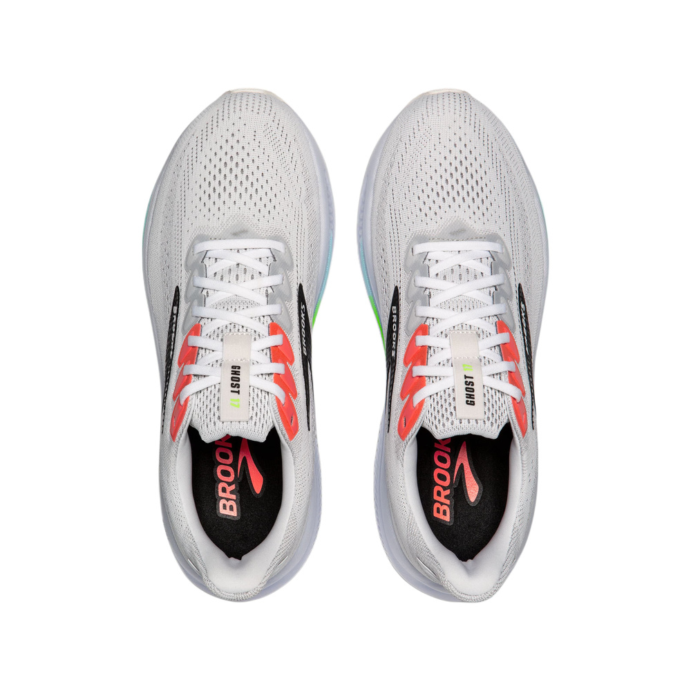 Brooks Ghost 'White / Pink Clay / Gecko' Мужские