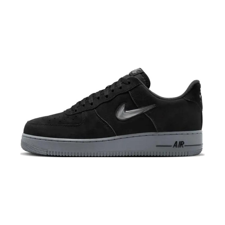 Nike Air Force 1 'Black / Smoke Grey / Sunset Pulse / Metallic Silver' Мужские