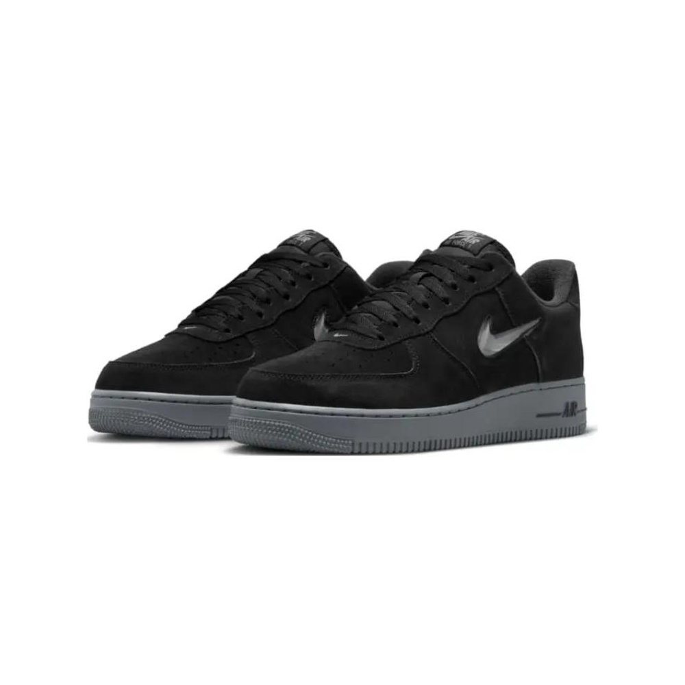 Nike Air Force 1 'Black / Smoke Grey / Sunset Pulse / Metallic Silver' Мужские
