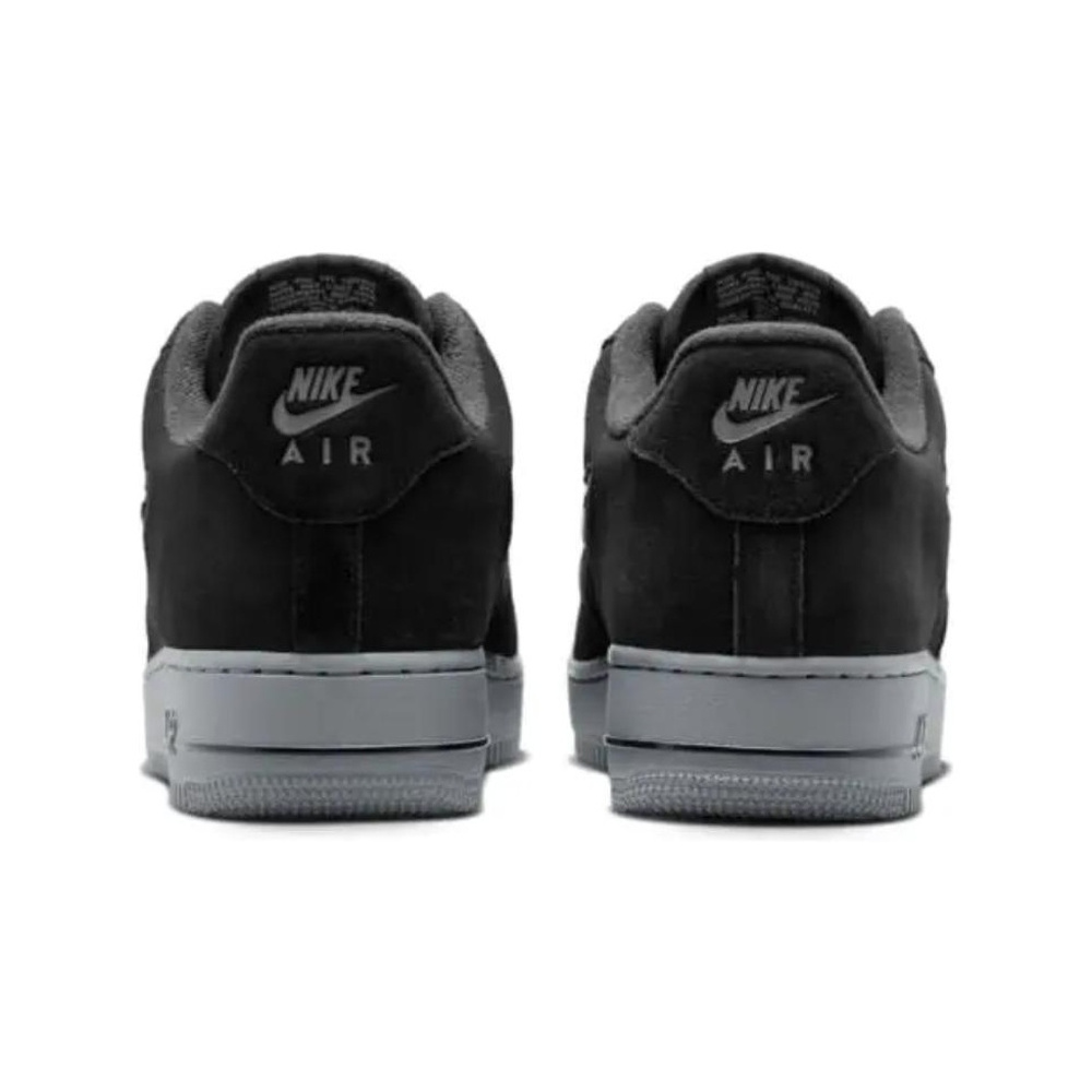 Nike Air Force 1 'Black / Smoke Grey / Sunset Pulse / Metallic Silver' Мужские