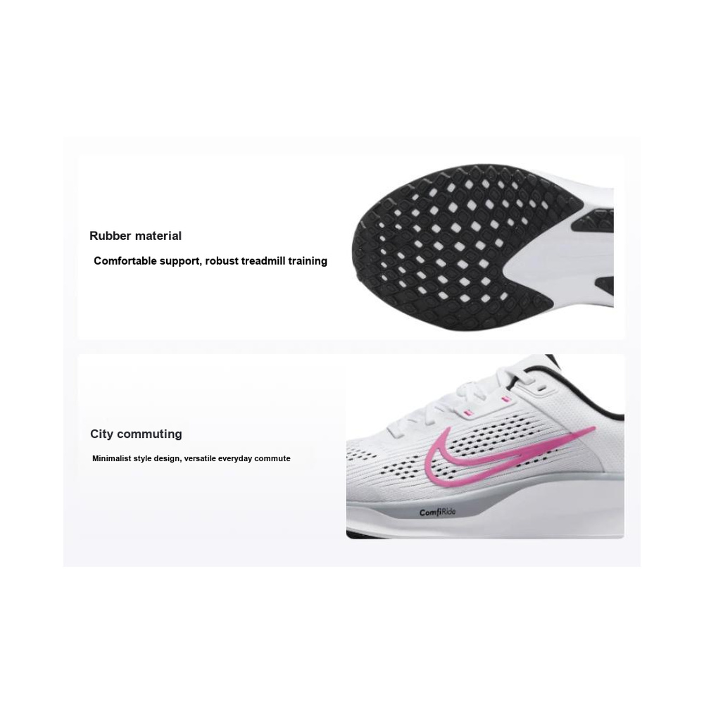 Nike Quest 6 'Black / White / Metallic Silver / Black' Женские