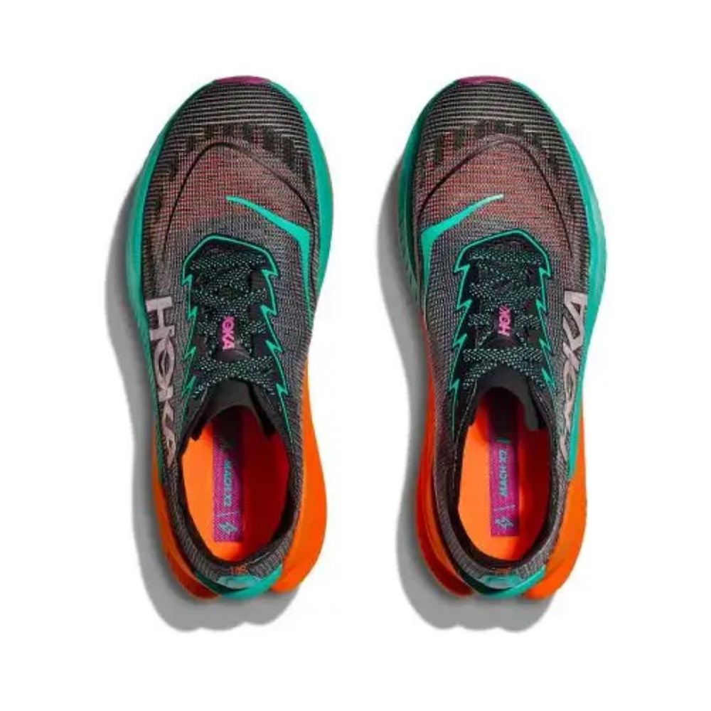 Hoka One Mach X 2 'Black Electric Aqua' Мужские
