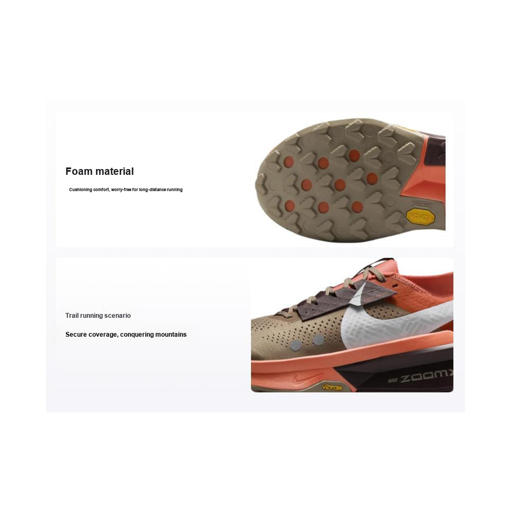Nike Zegama 2 'Zoomx Khaki Hyper Crimson Burgundy Crush White' Мужские