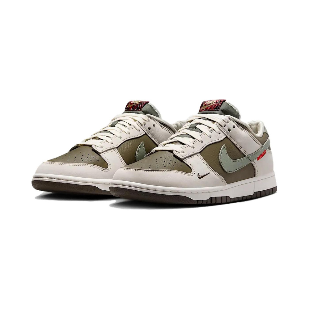 Nike Dunk 'Hazelnut White Metallic Silver Fauna Brown' Мужские