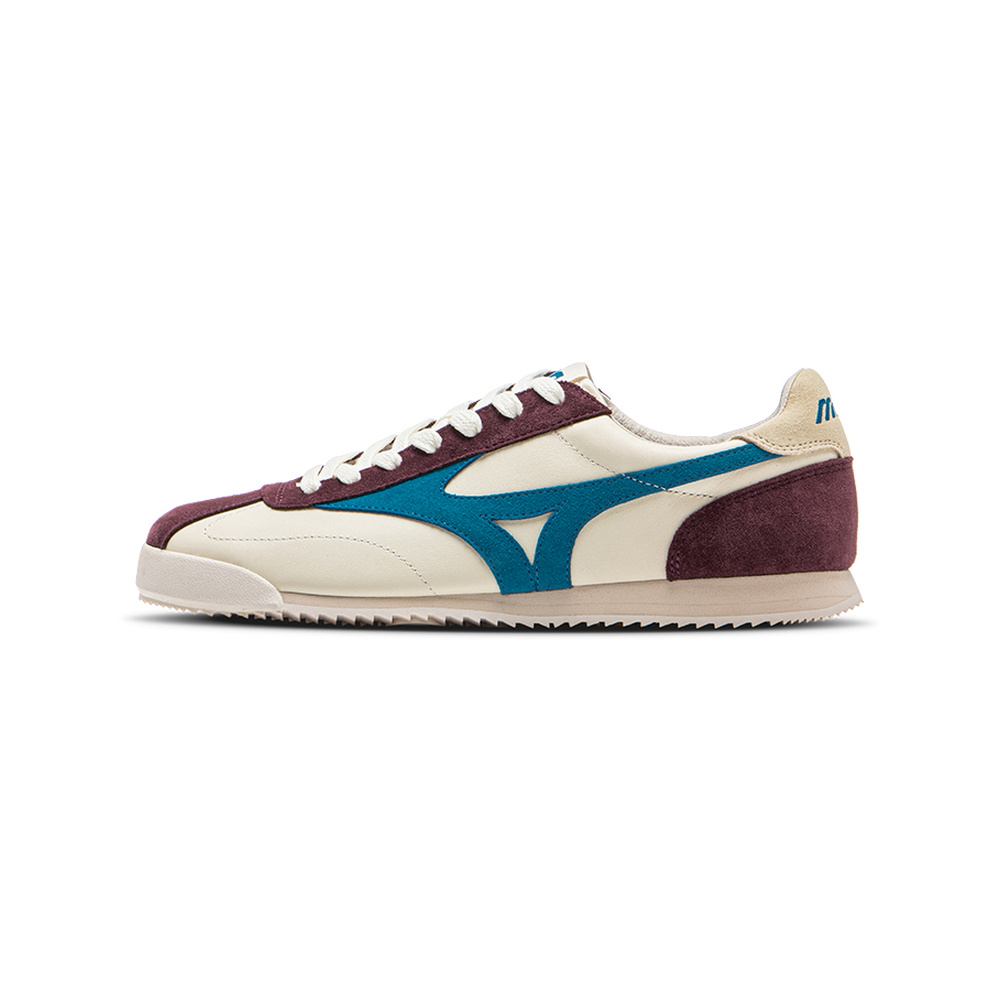 Ecru / Blue / Red