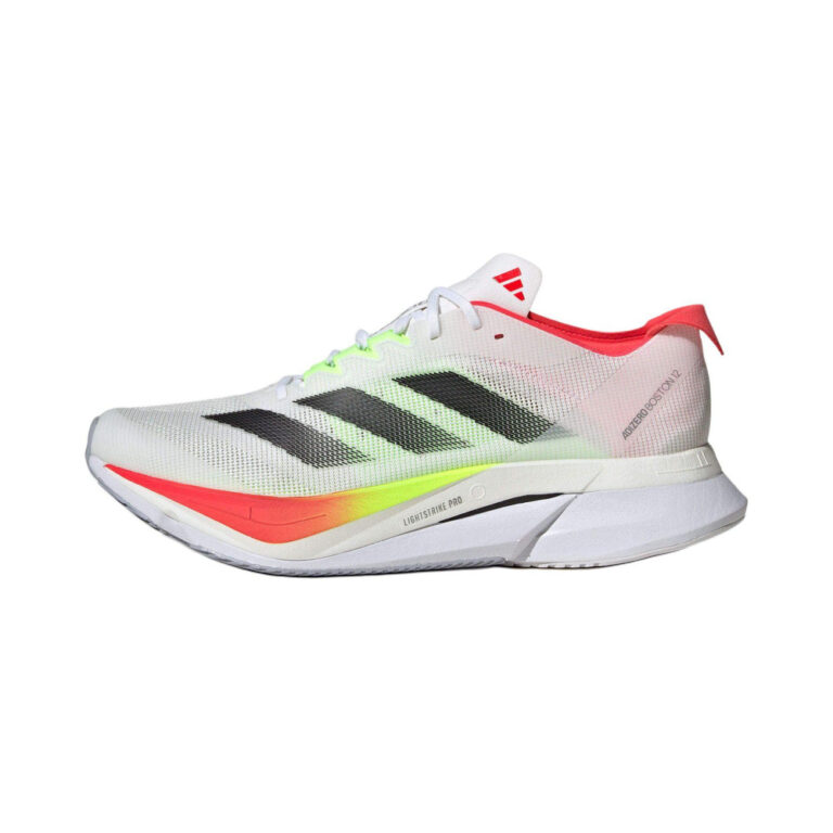 Adidas Adizero Boston 12 'White Core Black Lucid Red' Мужские