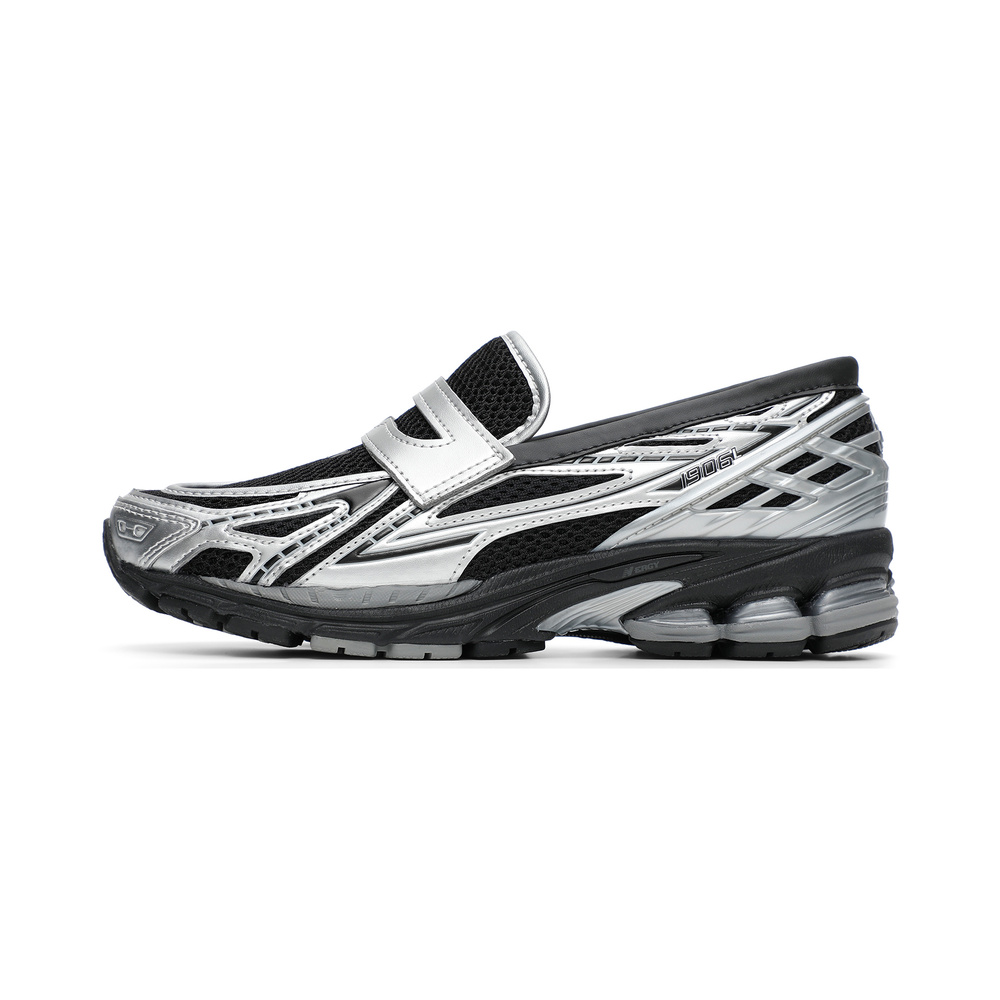 Silver Metallic Black