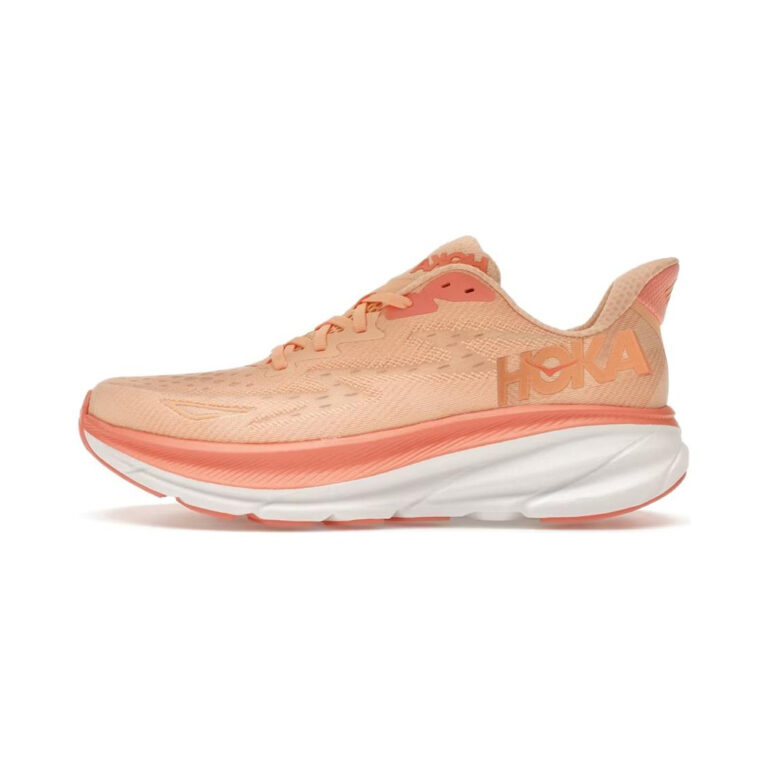 Hoka Clifton 9 'Cantaloupe White' Женские