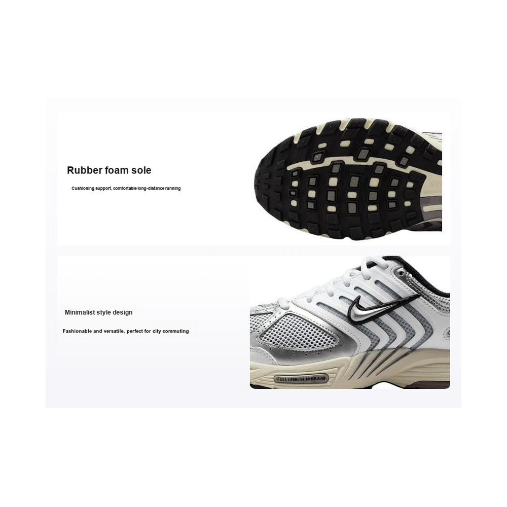 Nike Air Pegasus 2005 'White / Coconut Milk / Black / Metallic Silver' Женские