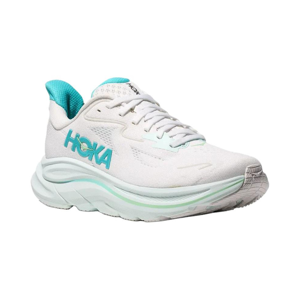 Hoka One Clifton 10 'White Cielo Blue' Женские