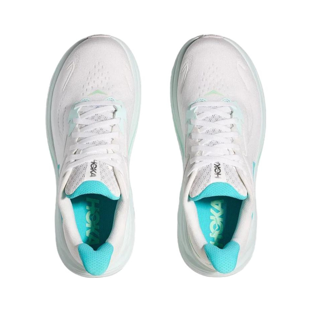 Hoka One Clifton 10 'White Cielo Blue' Женские