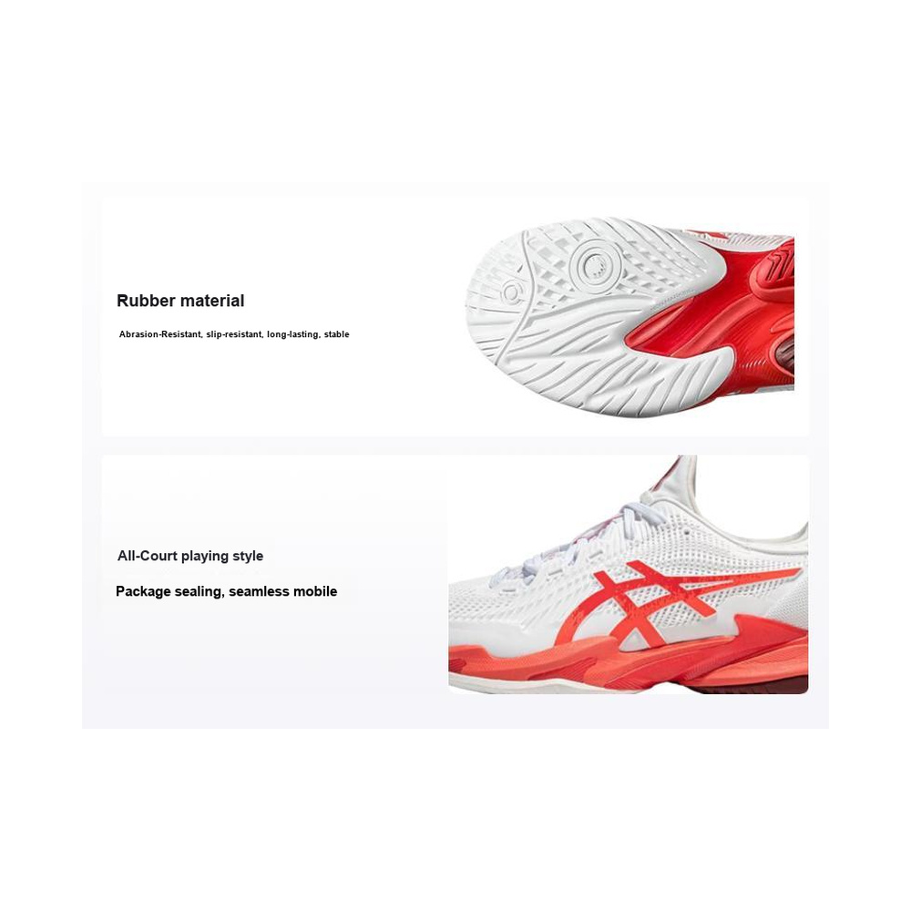ASICS Court Ff 3 Novak 'White Electric Red' Мужские