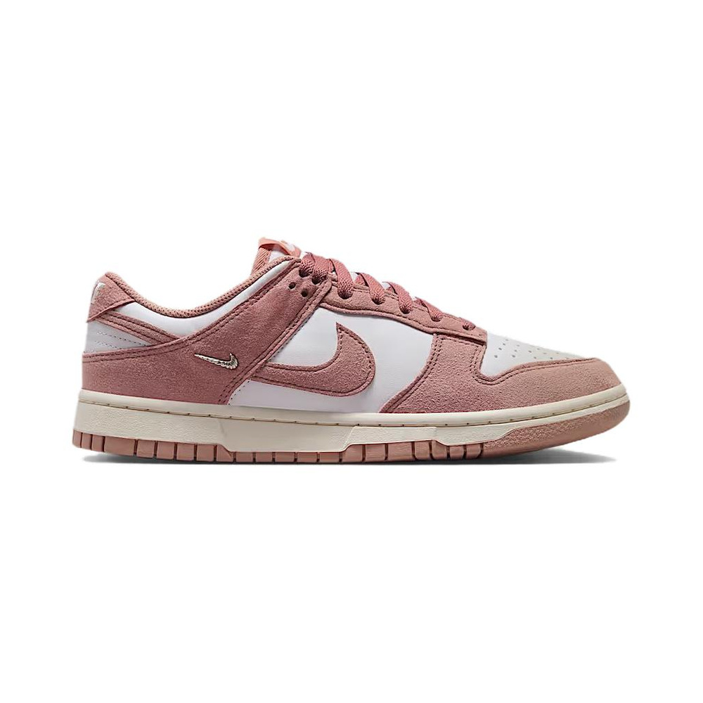Nike Dunk 'White / Sail / Metallic Silver / Particle Pink' Женские