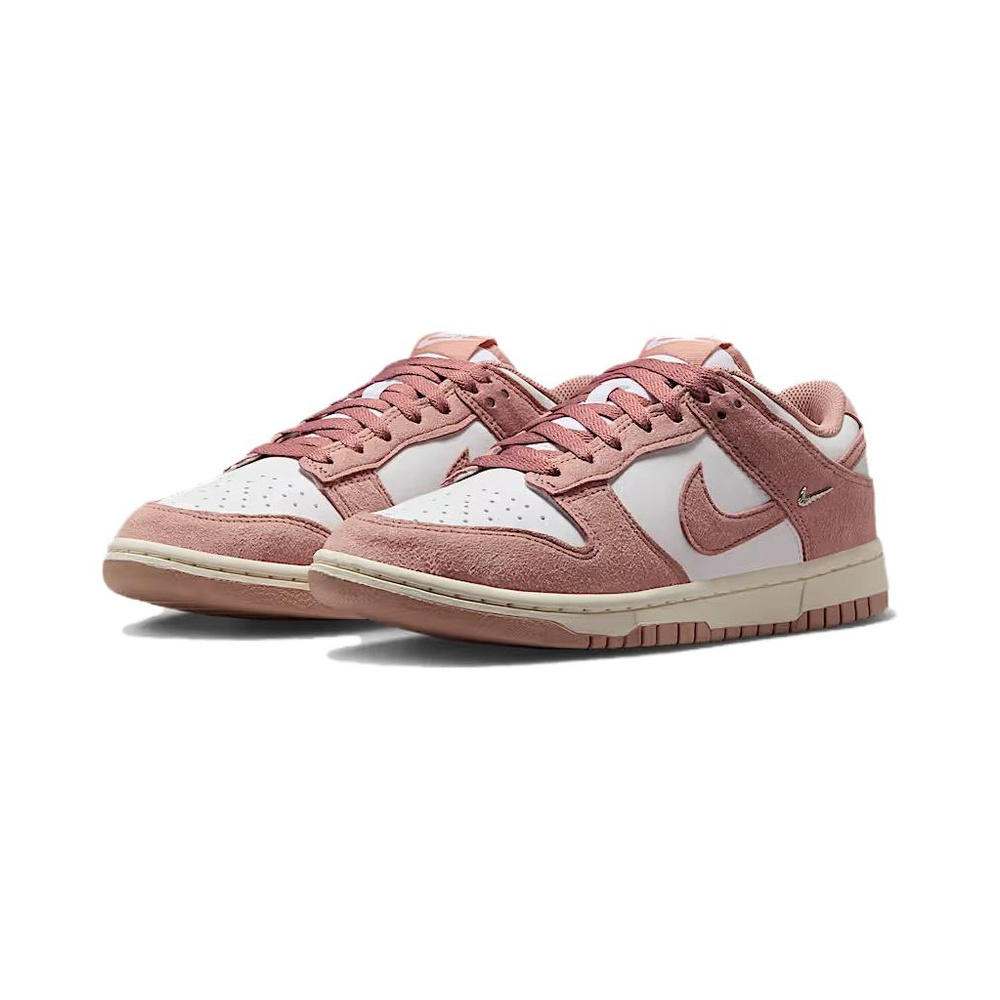 Nike Dunk 'White / Sail / Metallic Silver / Particle Pink' Женские
