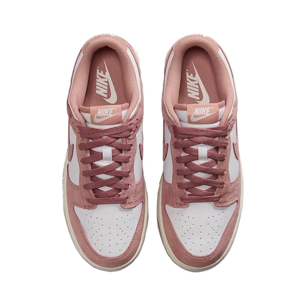 Nike Dunk 'White / Sail / Metallic Silver / Particle Pink' Женские