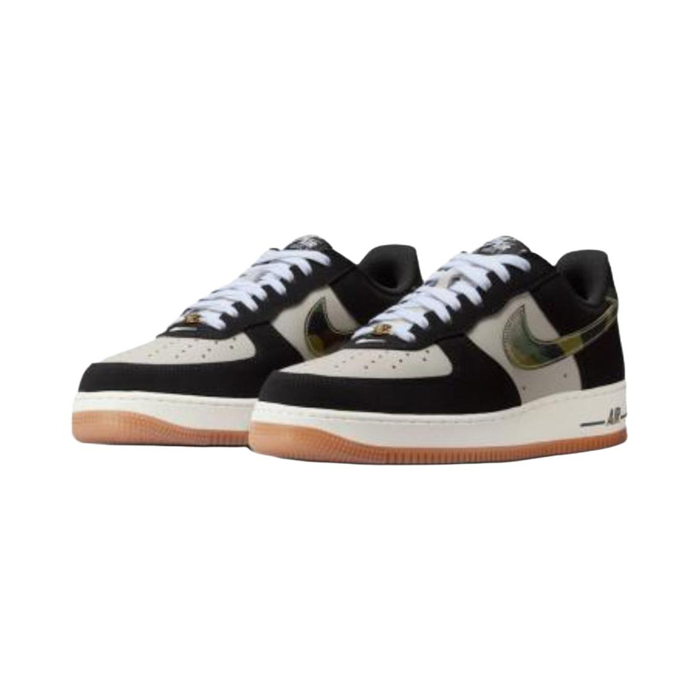 Nike Air Force 1 'Black Patent Camo Swoosh' Мужские
