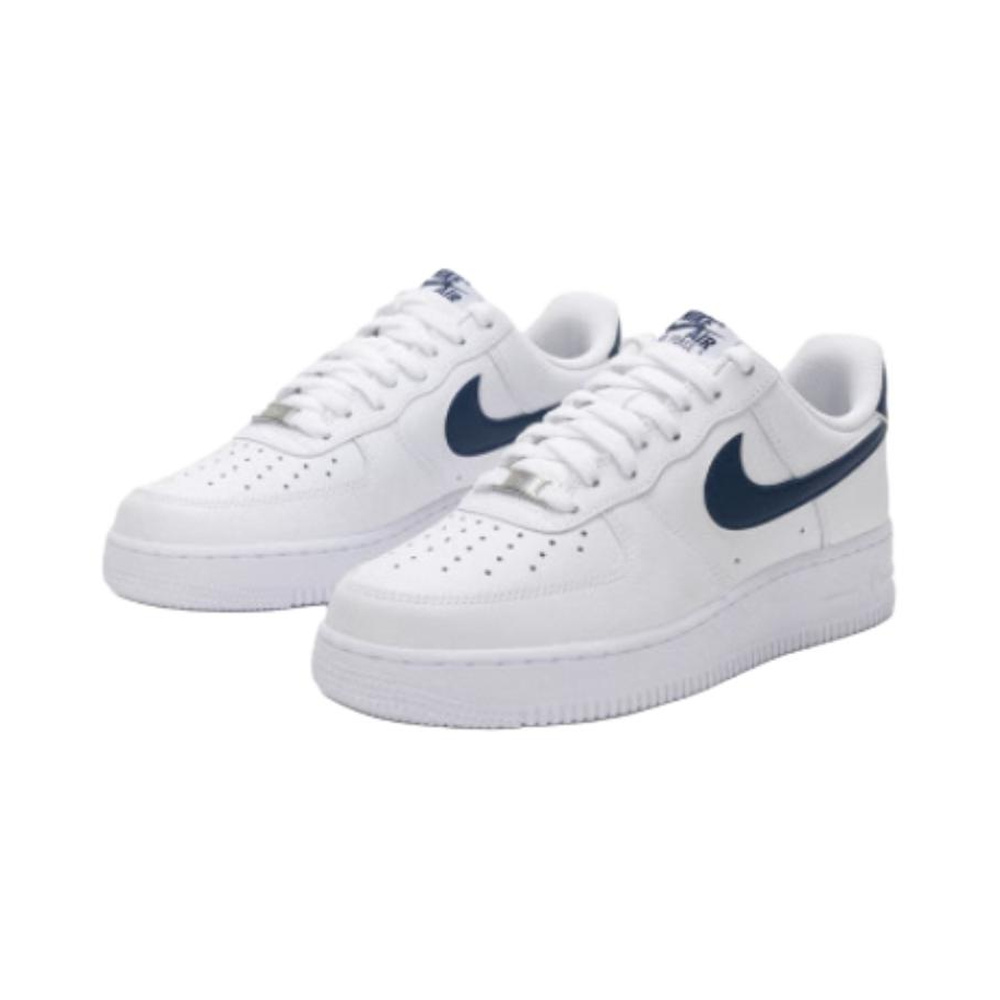 Nike Air Force 1 'White / Pure Platinum / Metallic Silver / Dark Obsidian' Мужские