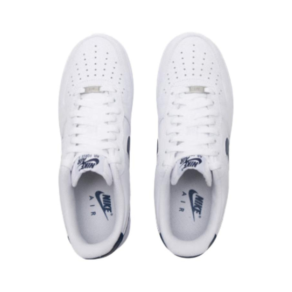 Nike Air Force 1 'White / Pure Platinum / Metallic Silver / Dark Obsidian' Мужские