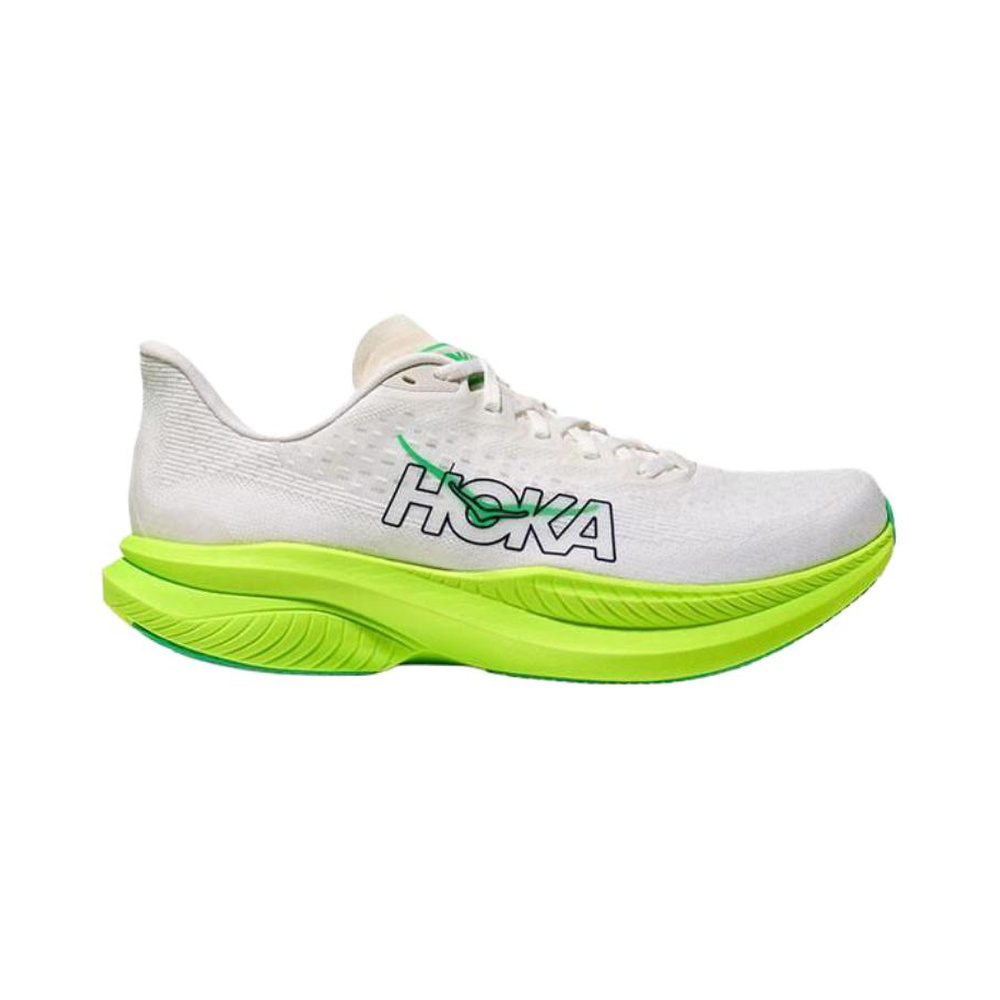 Hoka One Mach 6 'White Neon Lime' Мужские