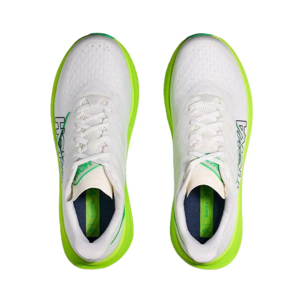 Hoka One Mach 6 'White Neon Lime' Мужские