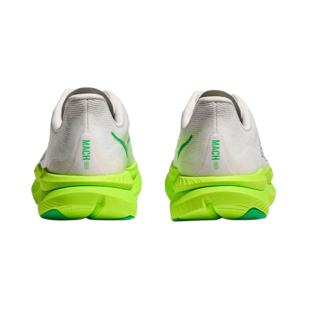 Hoka One Mach 6 'White Neon Lime' Мужские