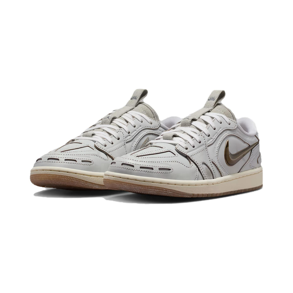 Nike Jordan 1 Low 'Summit White / White / Gum Medium Brown / Bright Ceramic' Женские