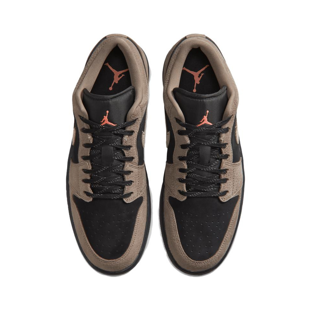 Air Jordan 1 'Black / Light Wild Mango / Olive Grey' Мужские